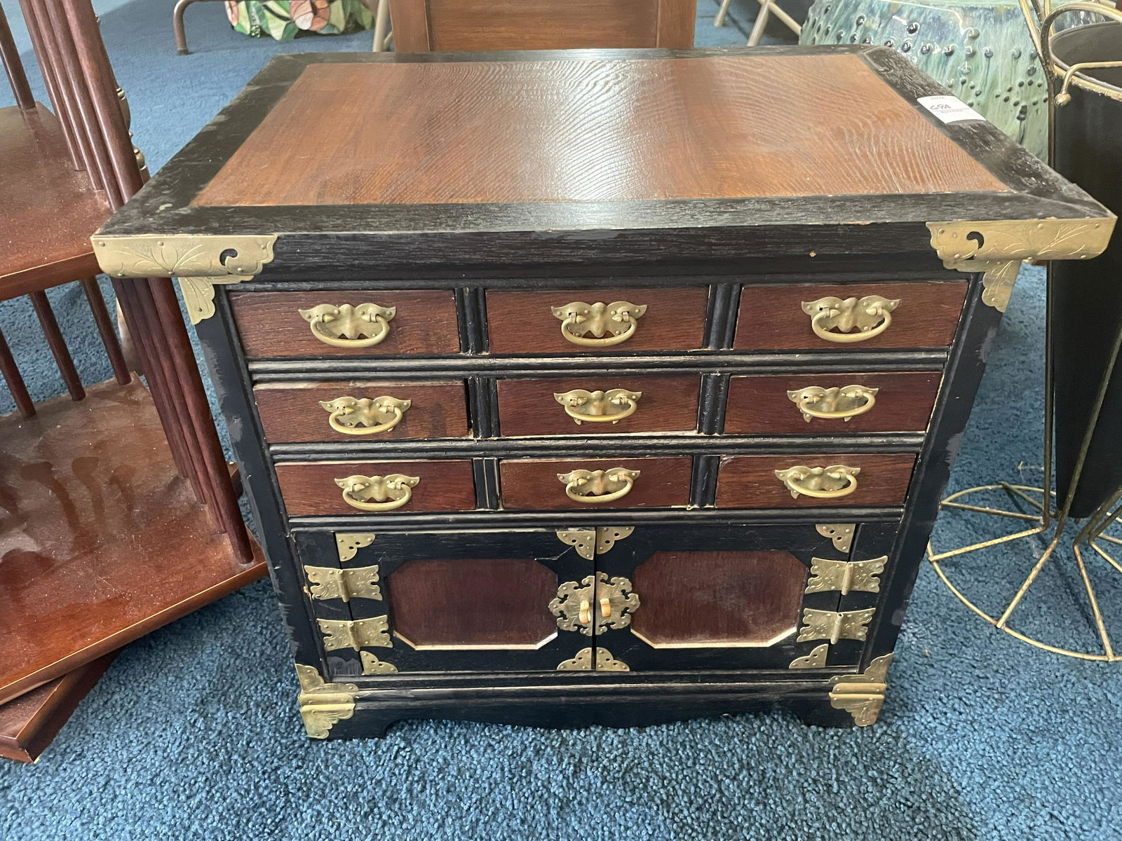 Miniature Chinese 9 Drawer Chesr (1 of 3)