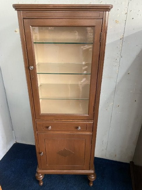 Antique Walnut Medical Cabinet (1 of 7)
