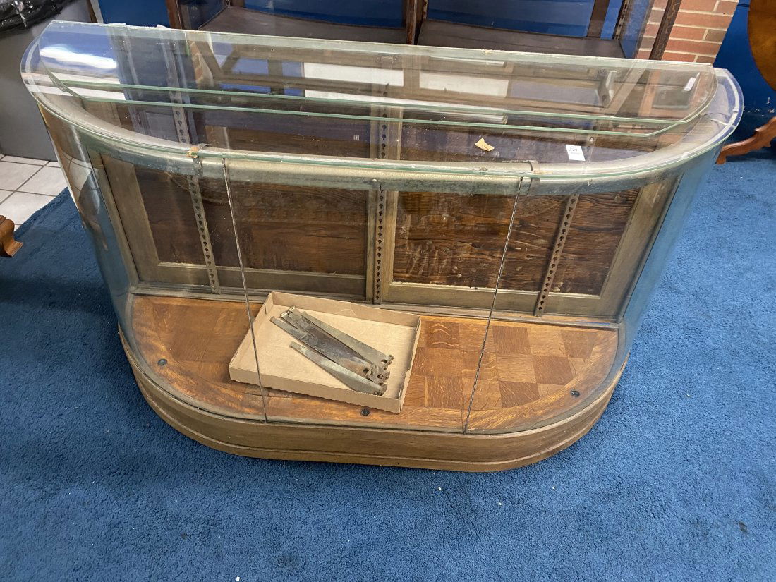 Art Deco Curved Glass Showcase (1 of 6)