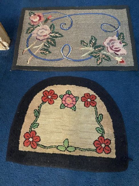 Two Antique Hooked Rugs (1 of 3)