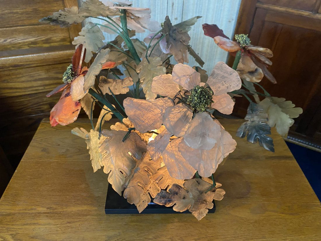 Vintage Jade Tree Lamp (1 of 8)