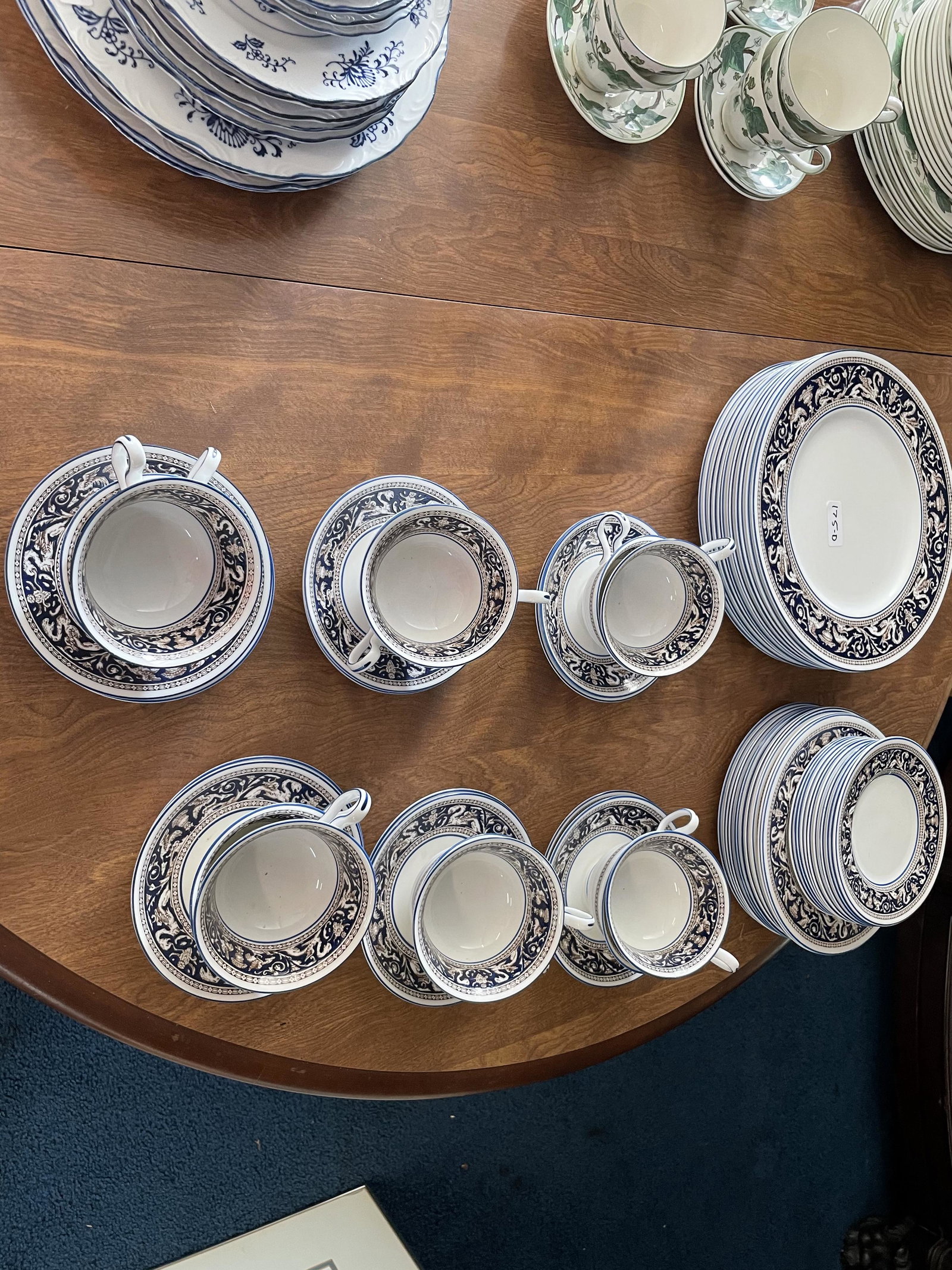 Approx. 50 Pieces of Wedgwood Florentine: Service for about 12. Dinner plates 11"W.