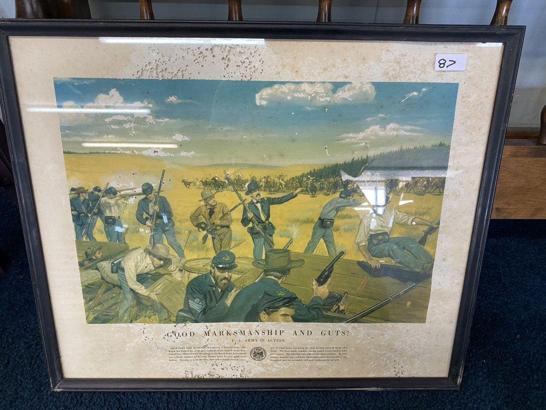 US Military Print With Stamp (1 of 5)