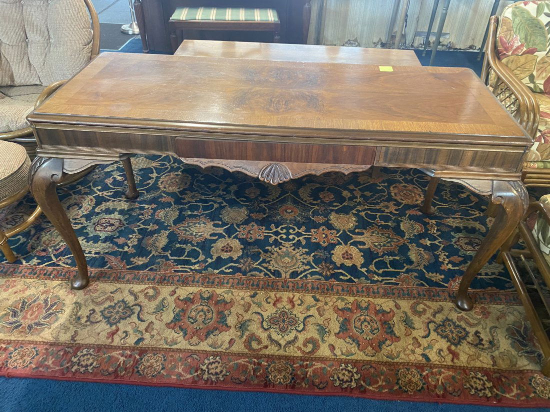 Vintage Mahogany Expanding Library Table (1 of 5)