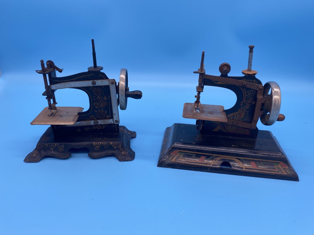 2 Antique Child's Sewing Machines (1 of 7)