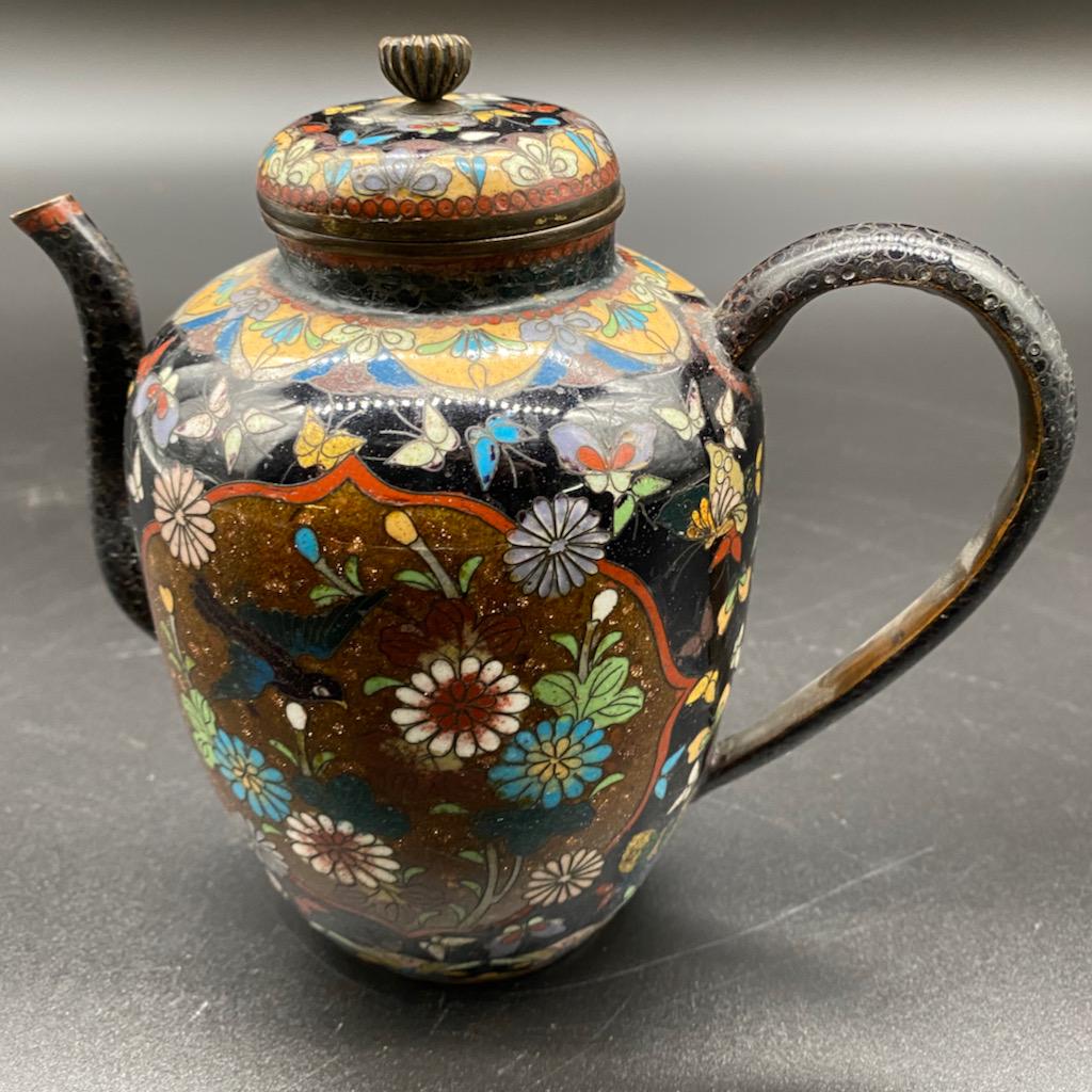 Antique Cloisonné Tea Pot (1 of 6)