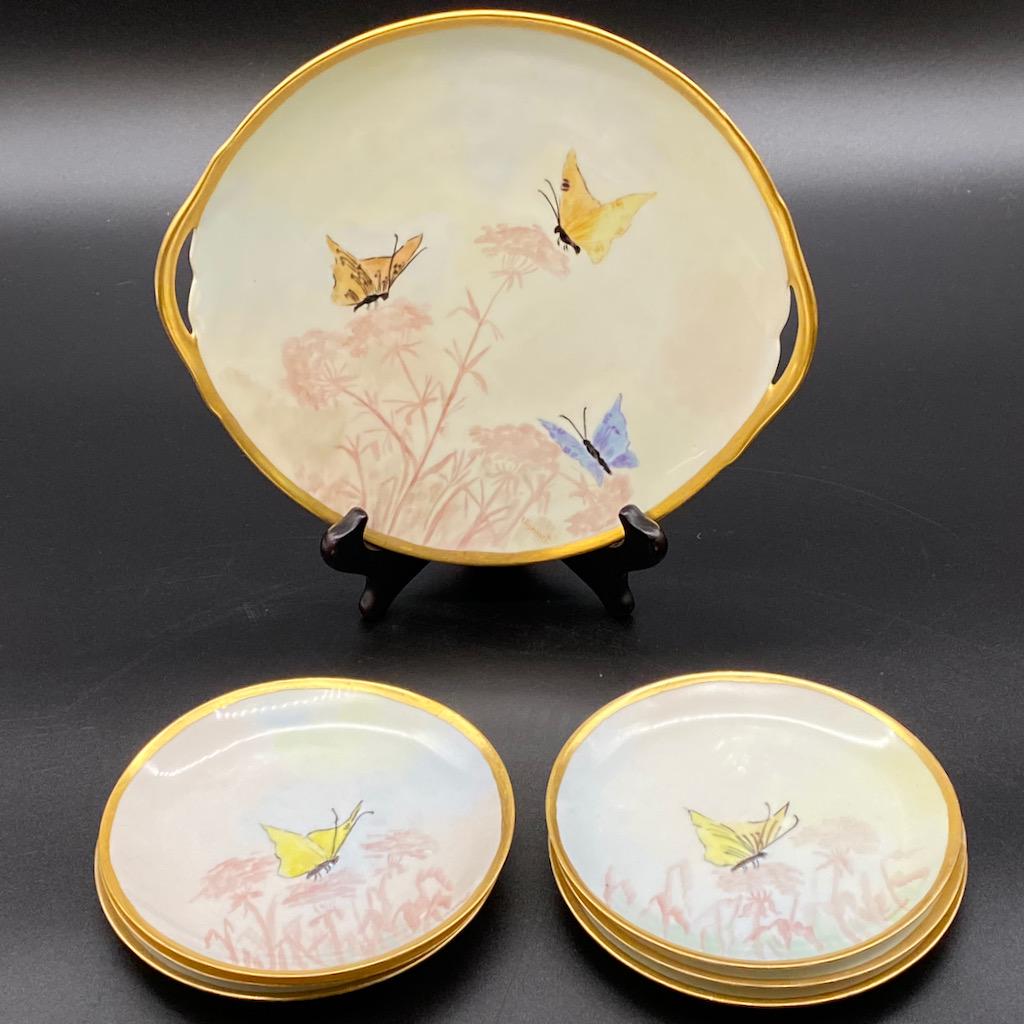 7pc Hand Painted Cake Set (1 of 4)