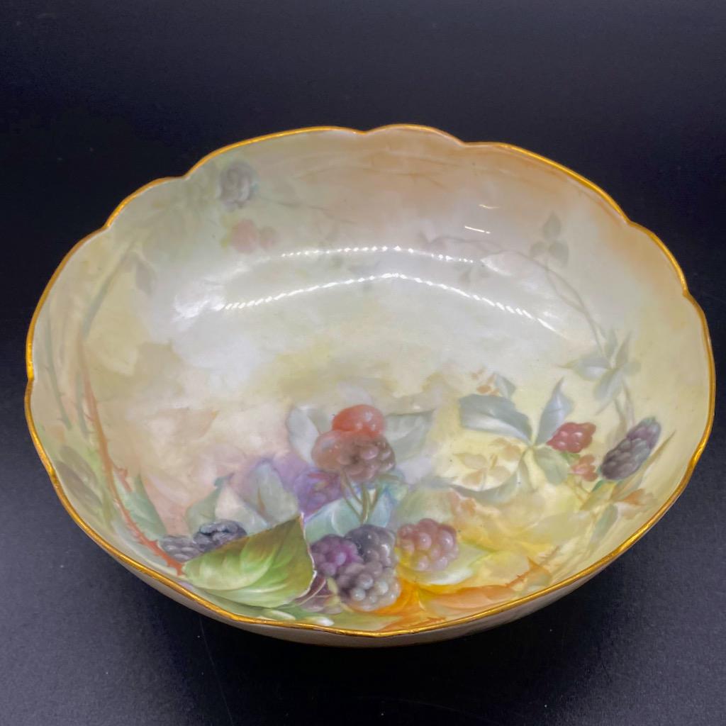 Hand Painted Limoges Footed Bowl (1 of 6)