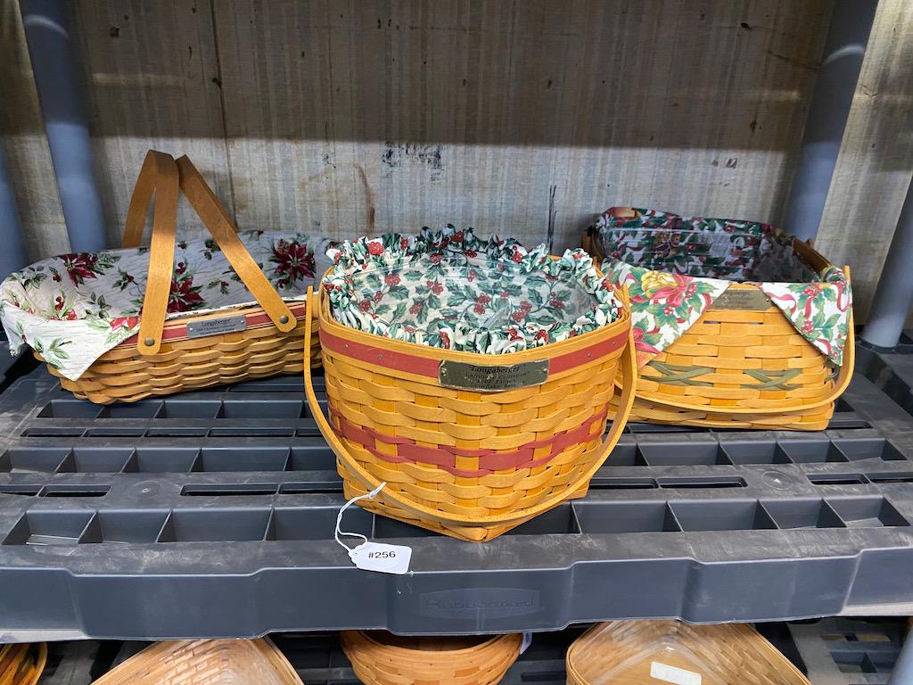 Three Longaberger Christmas Collection Baskets (1 of 5)