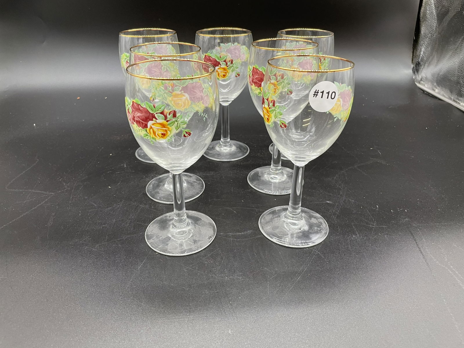 Seven Royal Albert Old Country Rose Stemware (1 of 3)