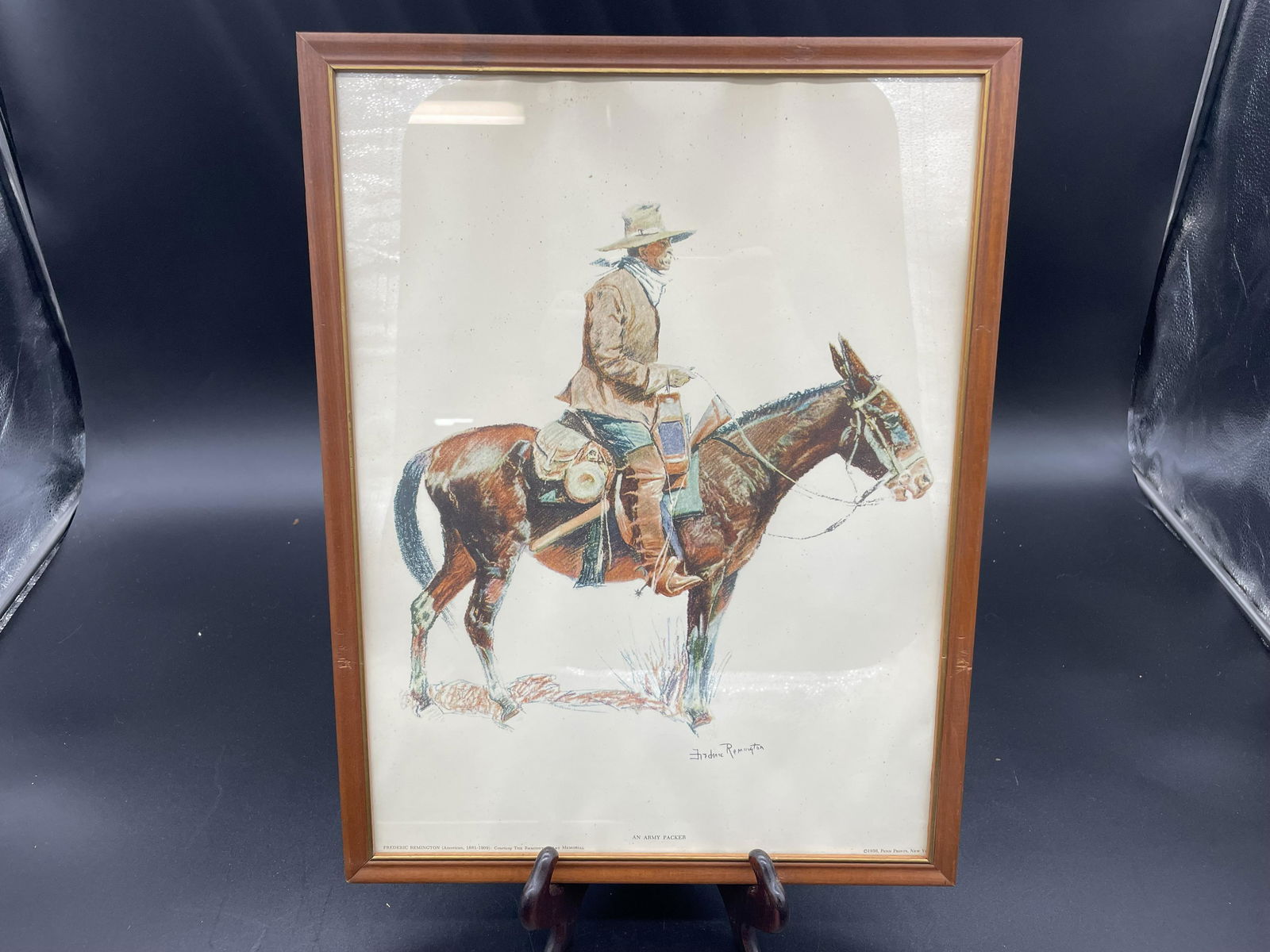 Frederic Remington Signed Print (1 of 4)