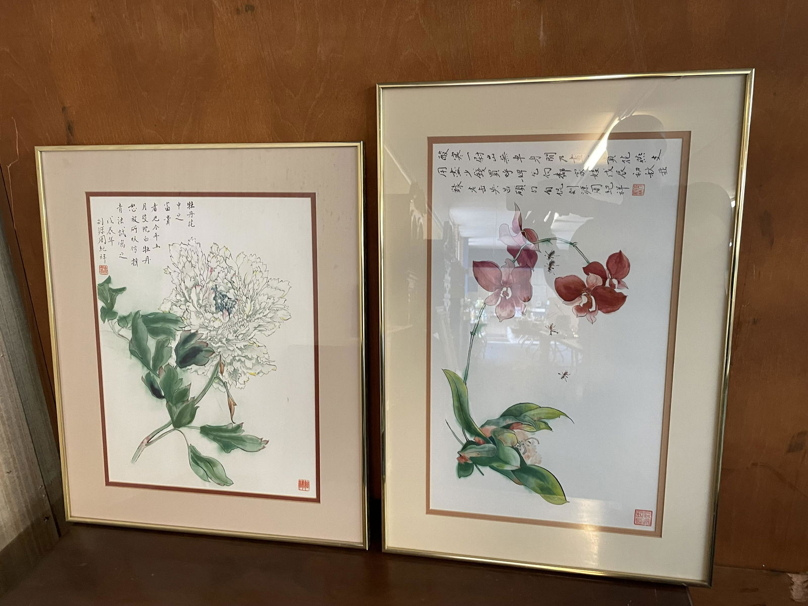 Two Signed Oriental Watercolors (1 of 5)