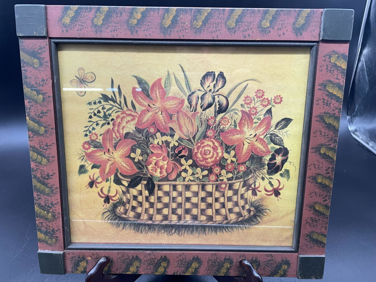 David Ellinger Signed Print in Decorated Frame (1 of 2)