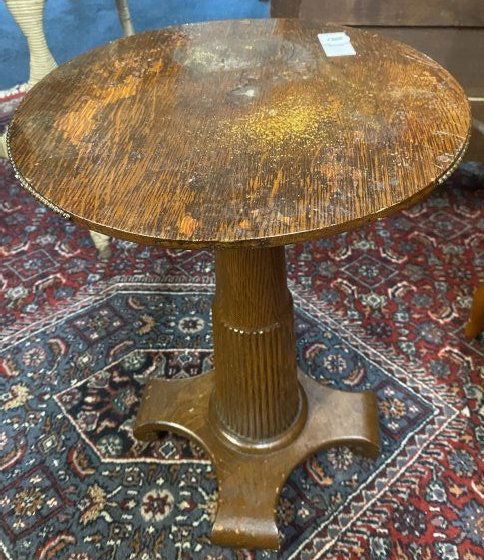 Antique Oak Pedestal (1 of 4)