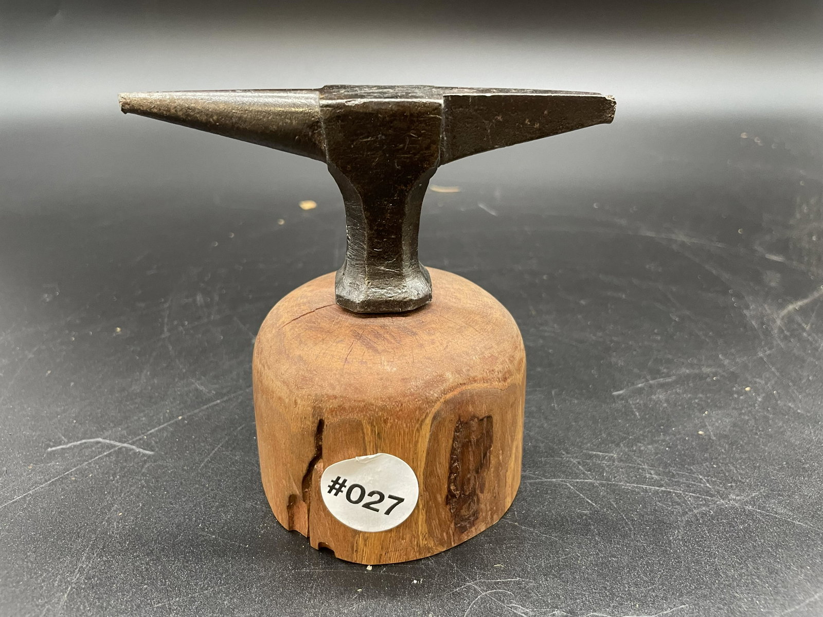 Antique Jewelers Anvil: Measures 5" H x 5" W. Signed PAS.