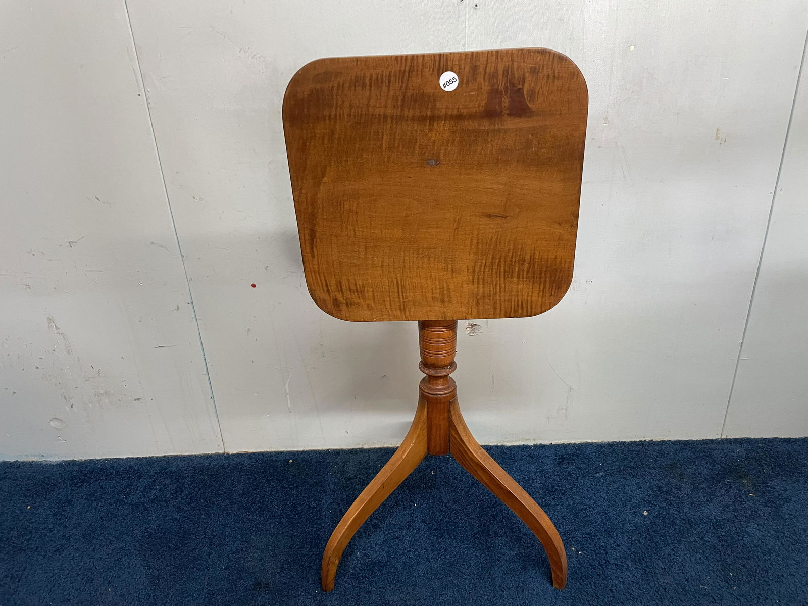 Early Tiger Maple Tilt Top (1 of 4)