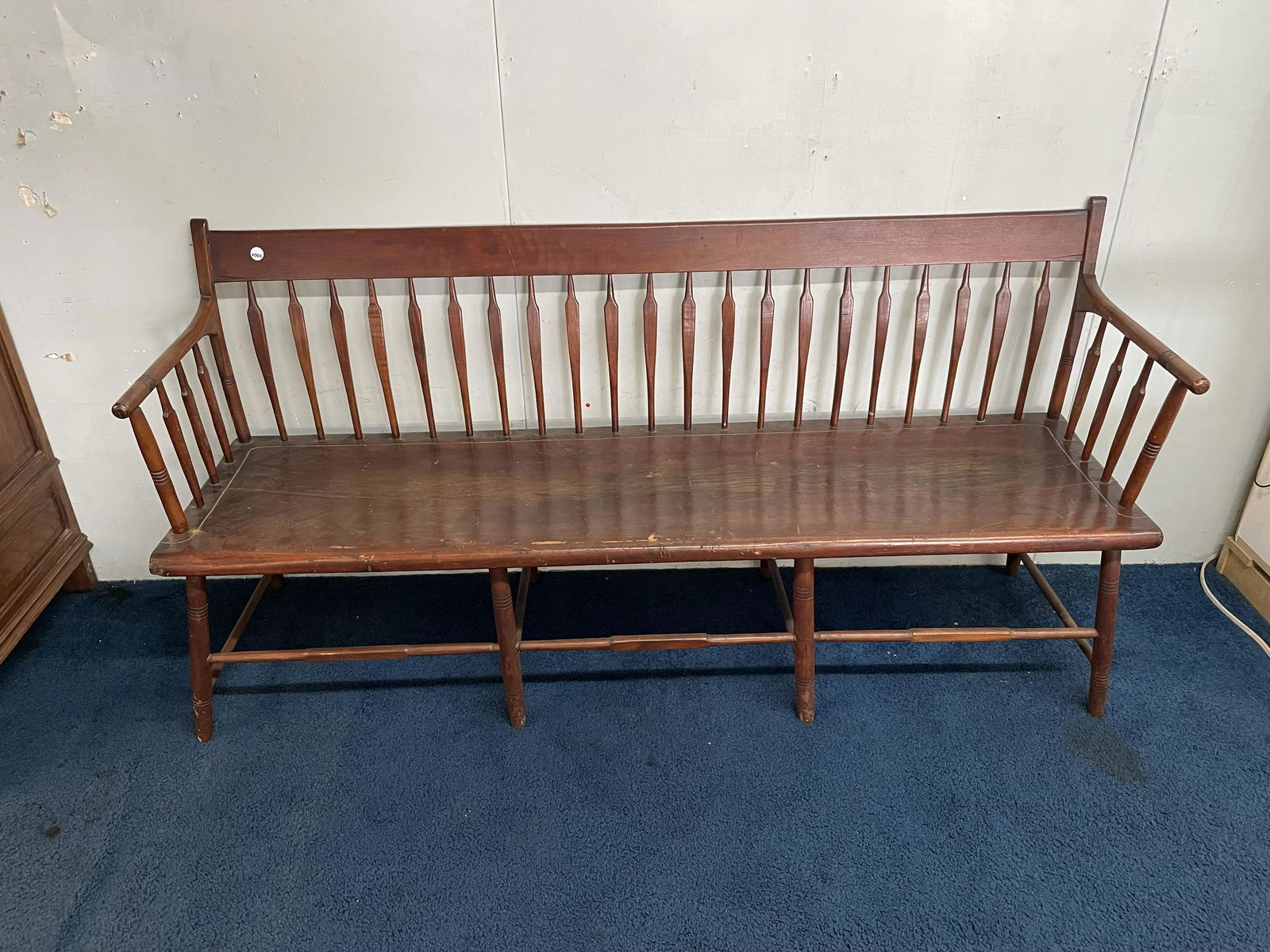 19th Century Spindle Back Settee (1 of 4)