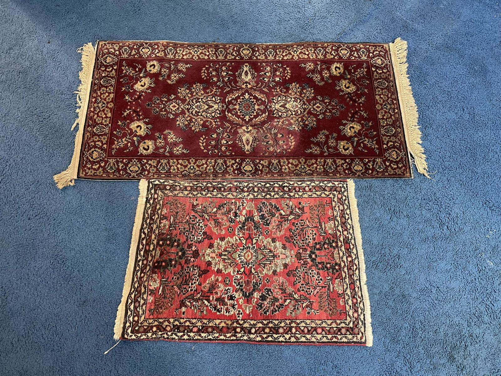Two Oriental Throw Carpets (1 of 3)