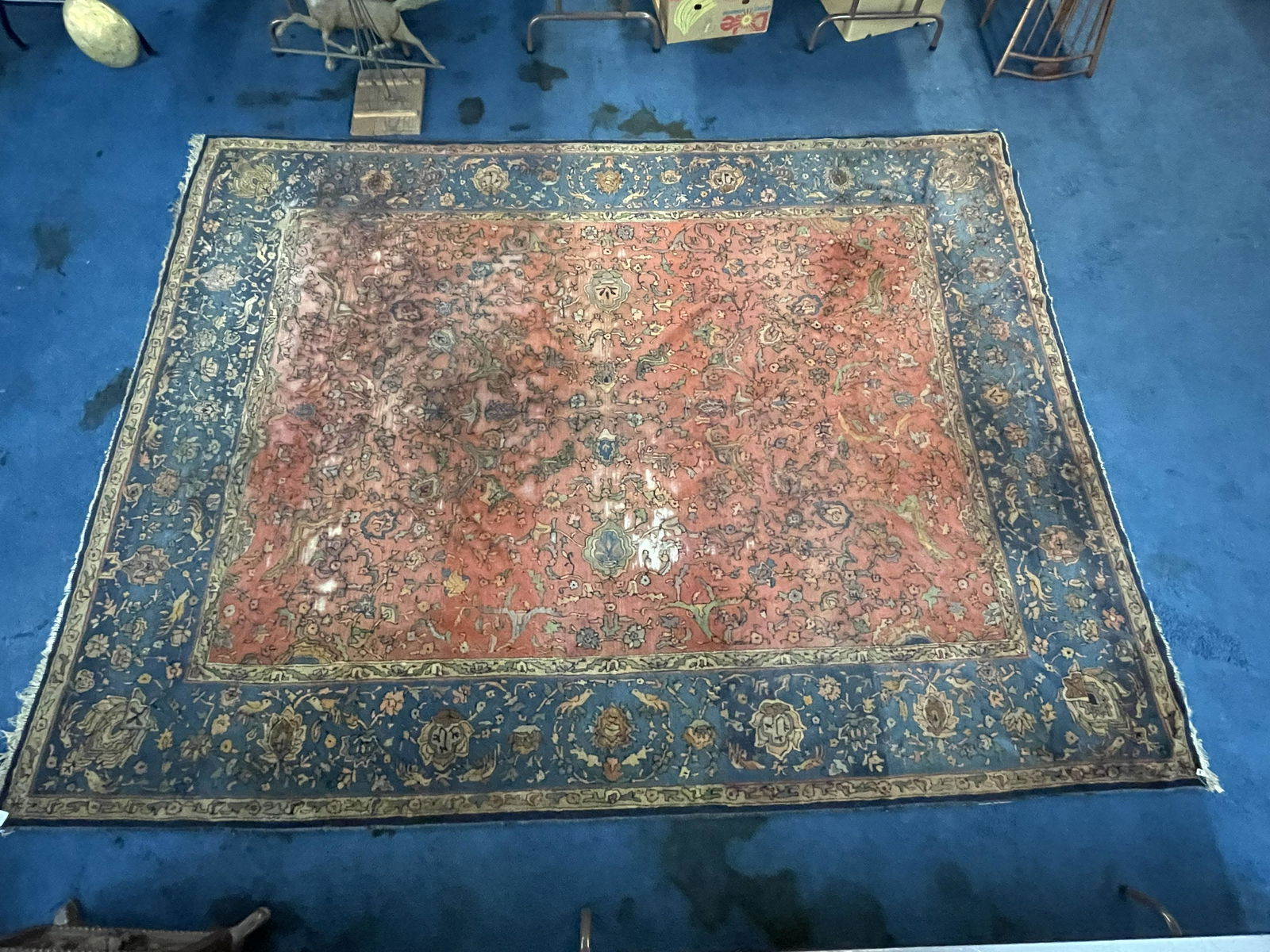 9'x12' Early 20thC German Hooked Rug (1 of 6)