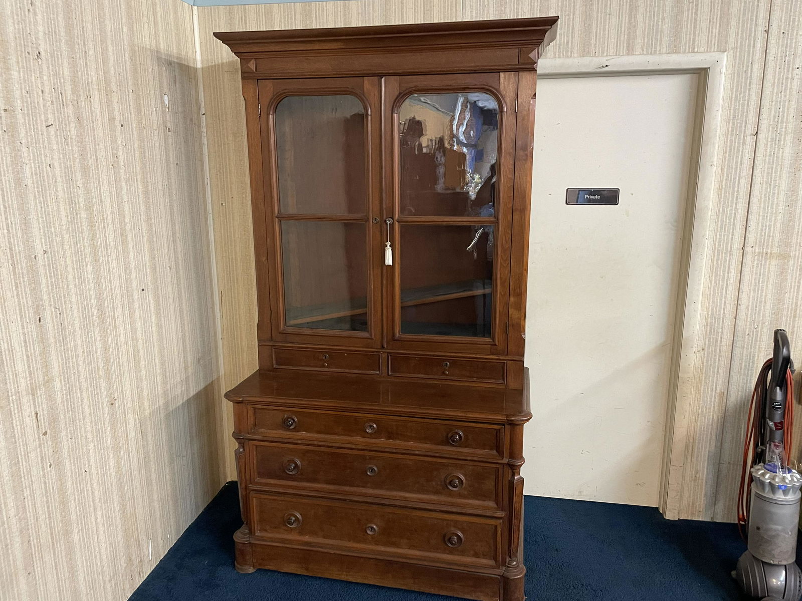 Two Piece Victorian Cabinet (1 of 4)
