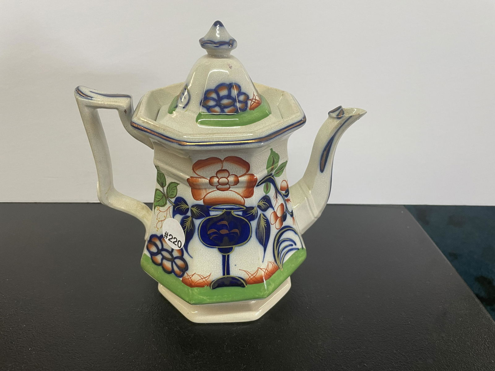 Gaudy Welsh Urn Pattern Coffee Pot (1 of 4)