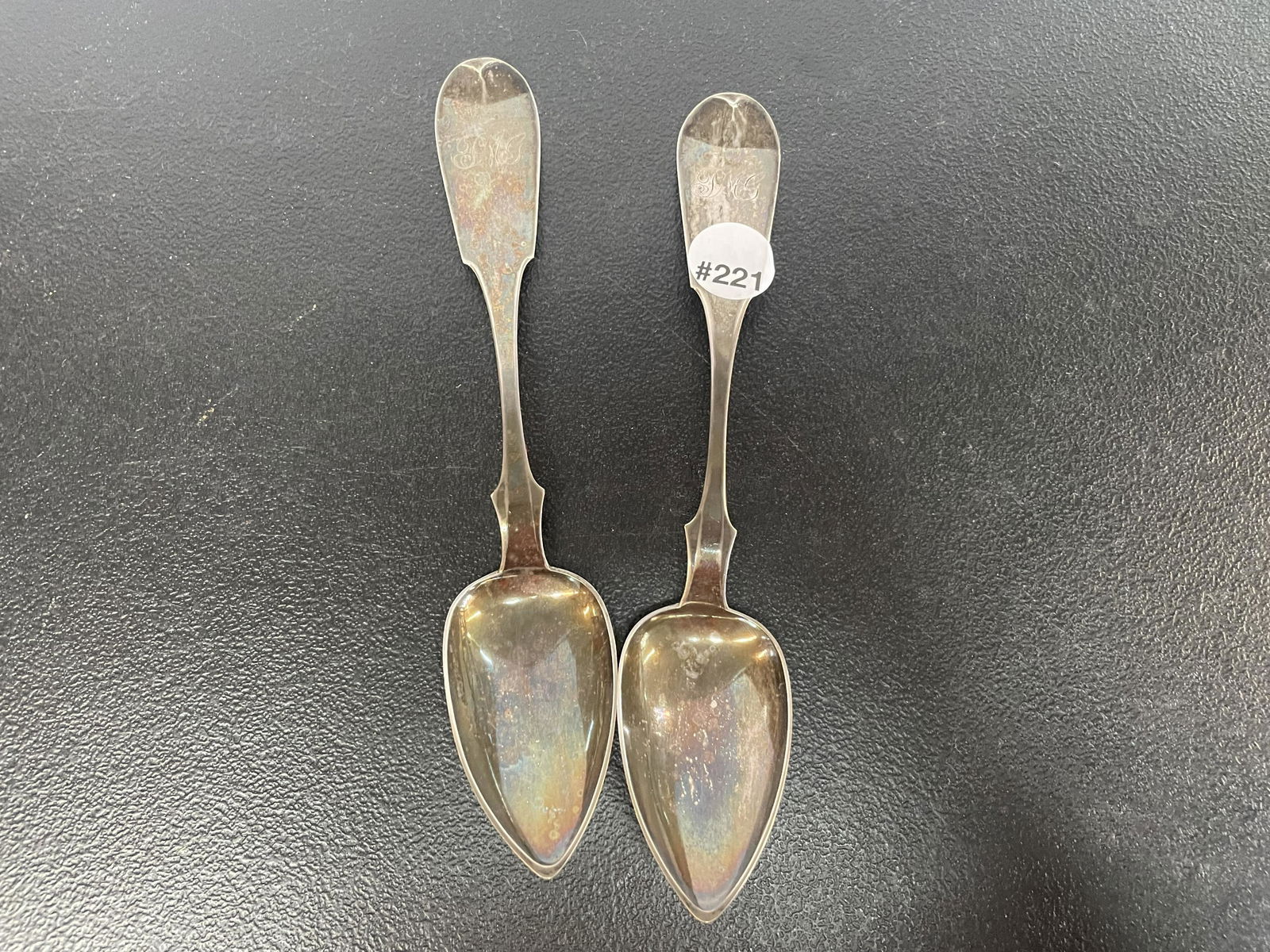 Two I Reed&Son Phila. Coin Silver Spoons (1 of 3)