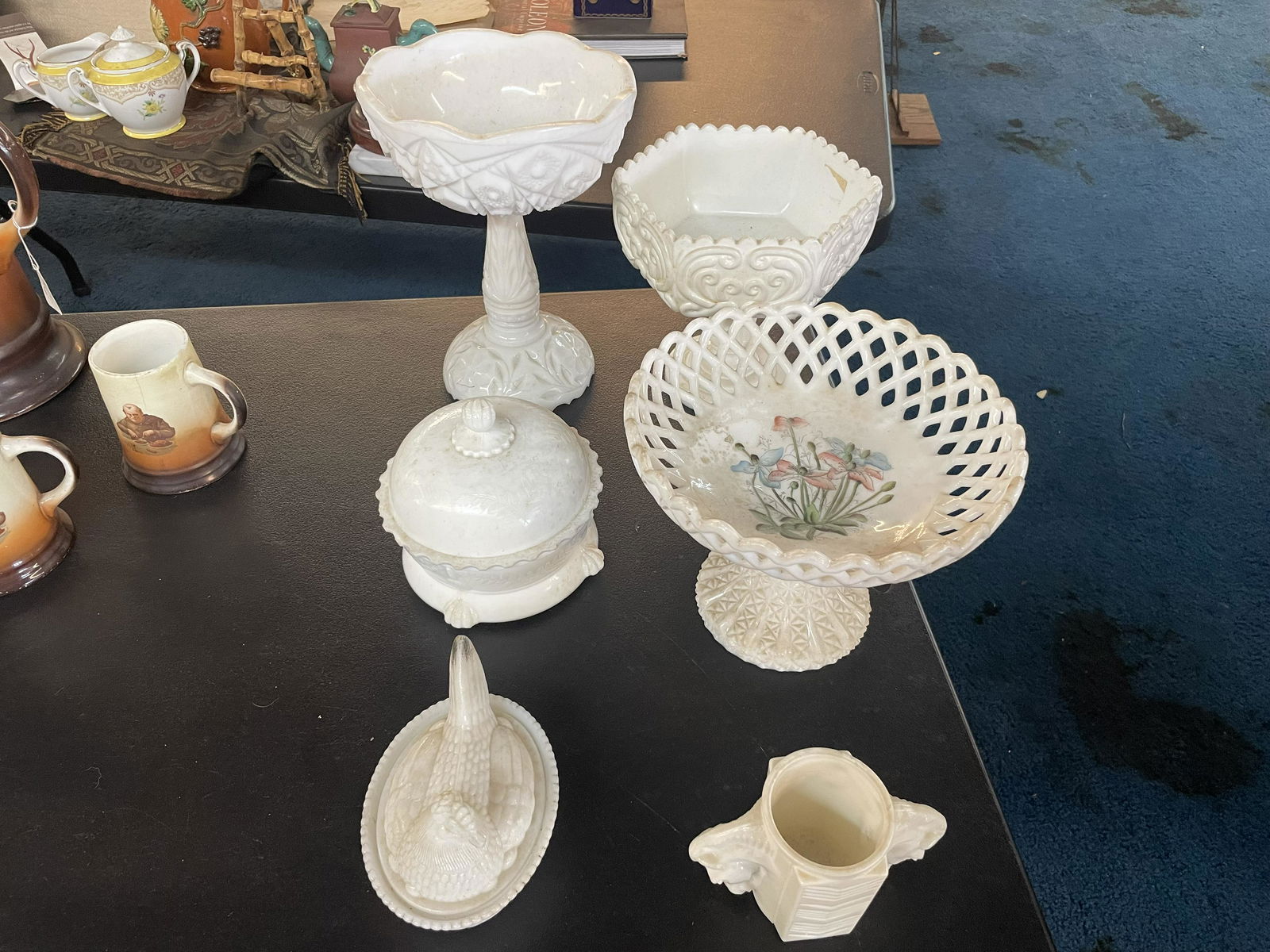 Grouping of Milk Glass (1 of 3)