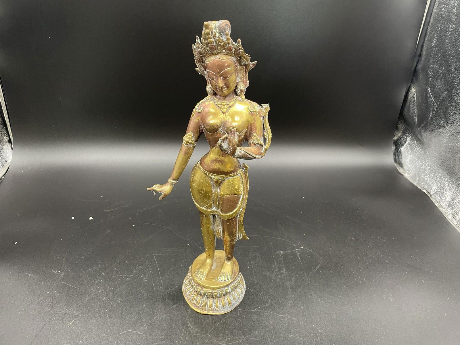 Antique Brass Indian Goddess (1 of 5)