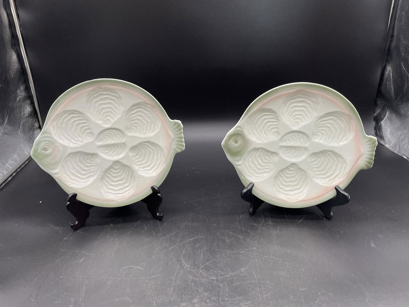 Two Czech Fish Oyster Plates (1 of 3)