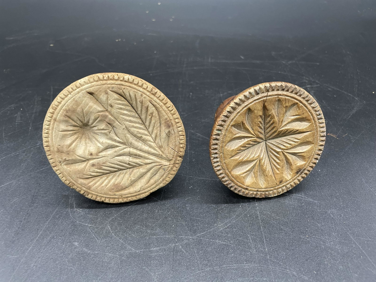 Two Primitive Butter Prints (1 of 2)