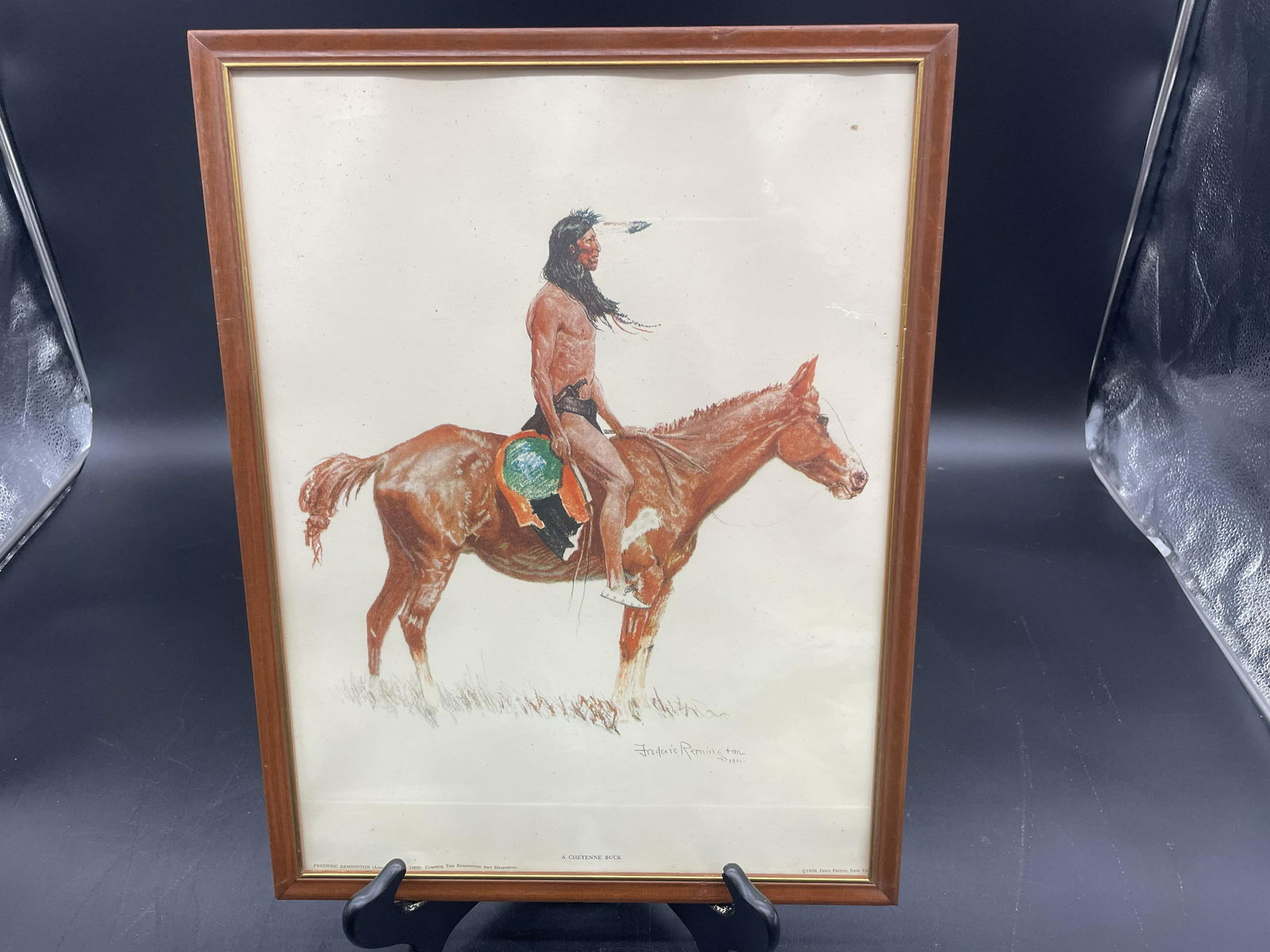 Frederic Remington Signed Print (1 of 3)
