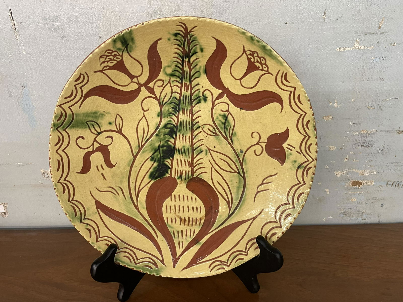 Lester Breninger Redware Plate (1 of 2)