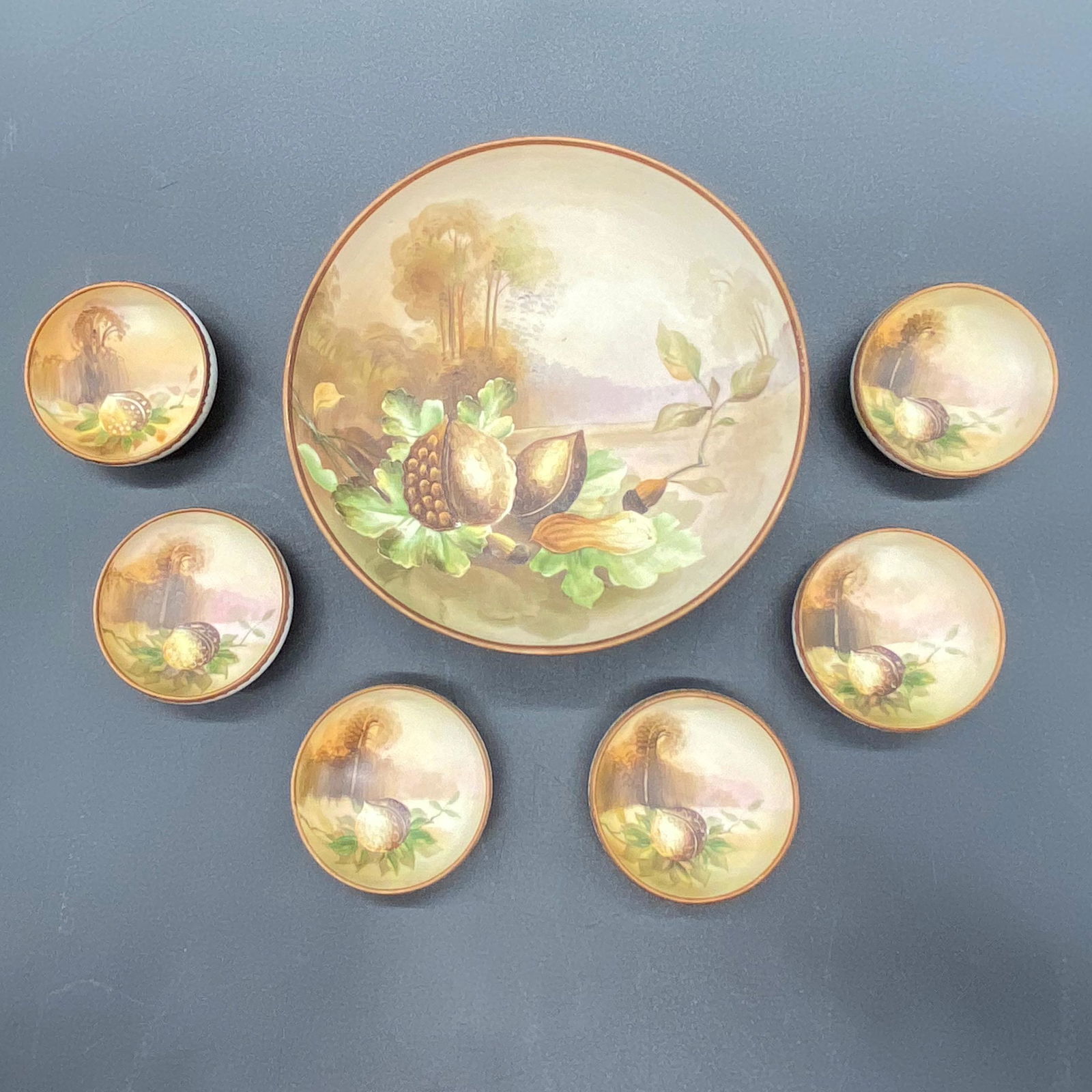 Hand Painted Nippon Nut Set (1 of 9)