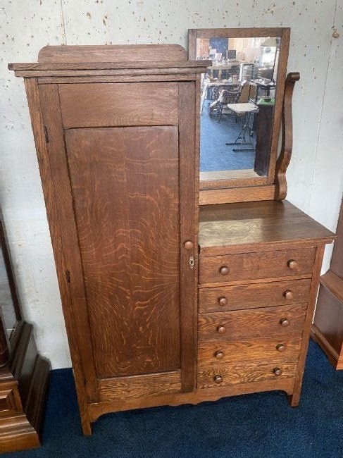 Antique Oak Hotel Washstand (1 of 6)