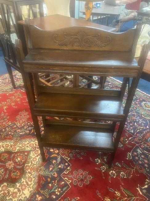 Folding Oak Book Shelf (1 of 4)