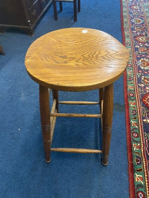 Solid Oak Stool (1 of 4)