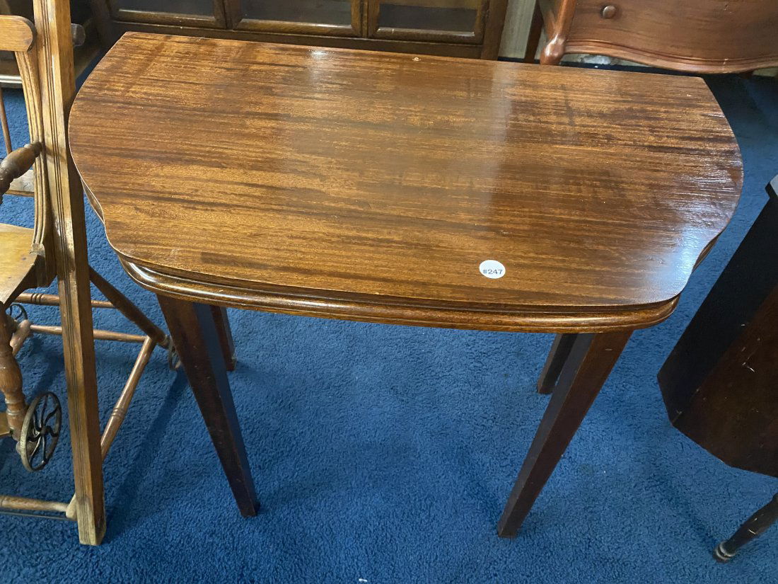 Antique Flip Top Game Table (1 of 3)