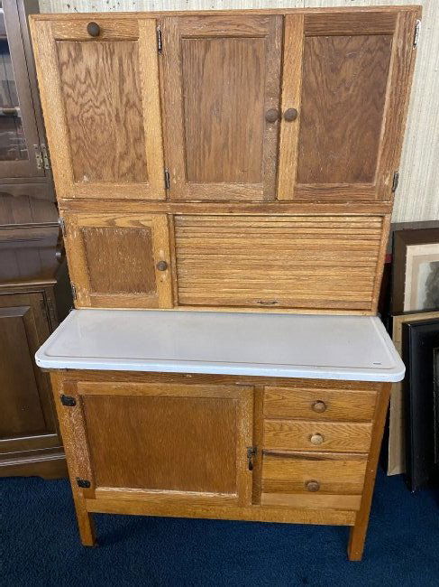 Antique Oak Kitchen Cabinet (1 of 7)