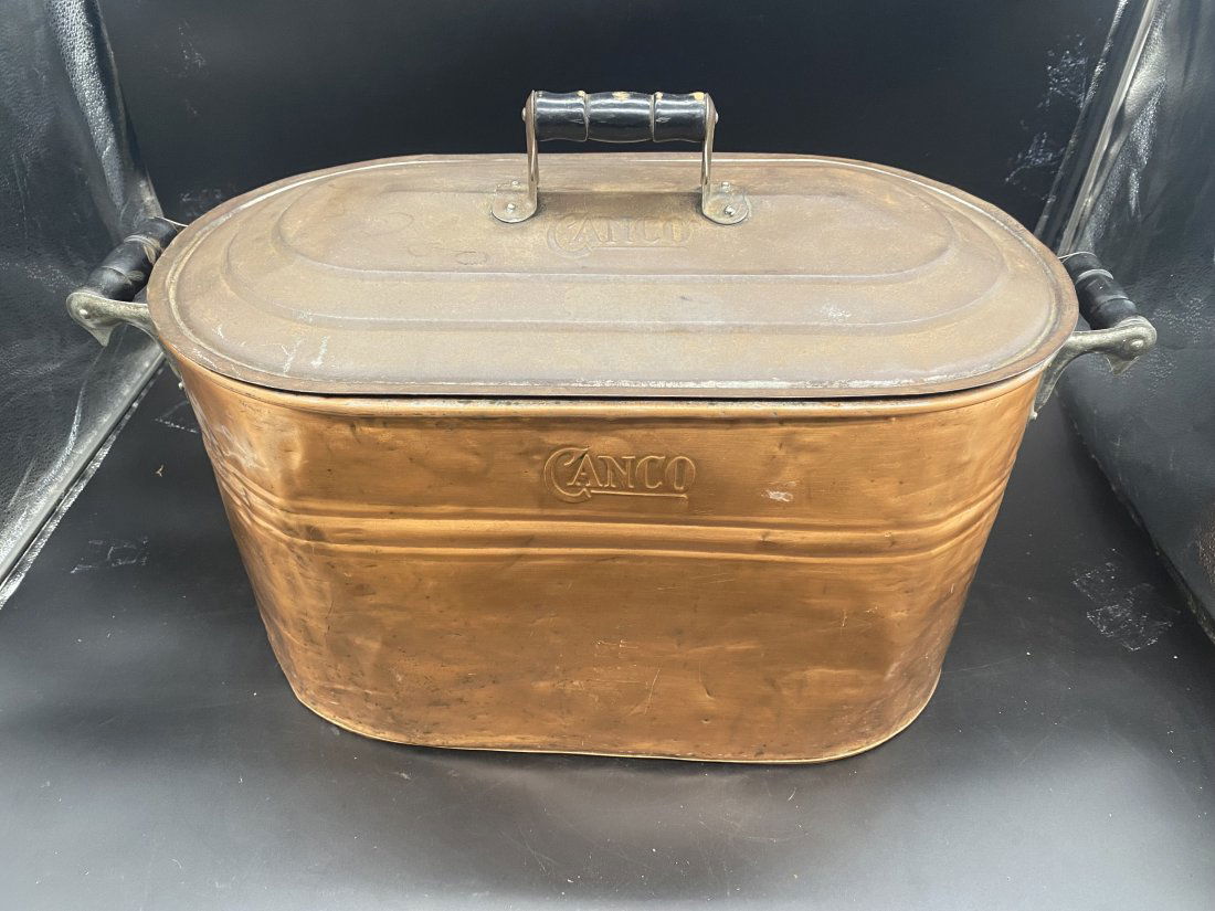 Canco Copper Wash Boiler with Lid (1 of 5)