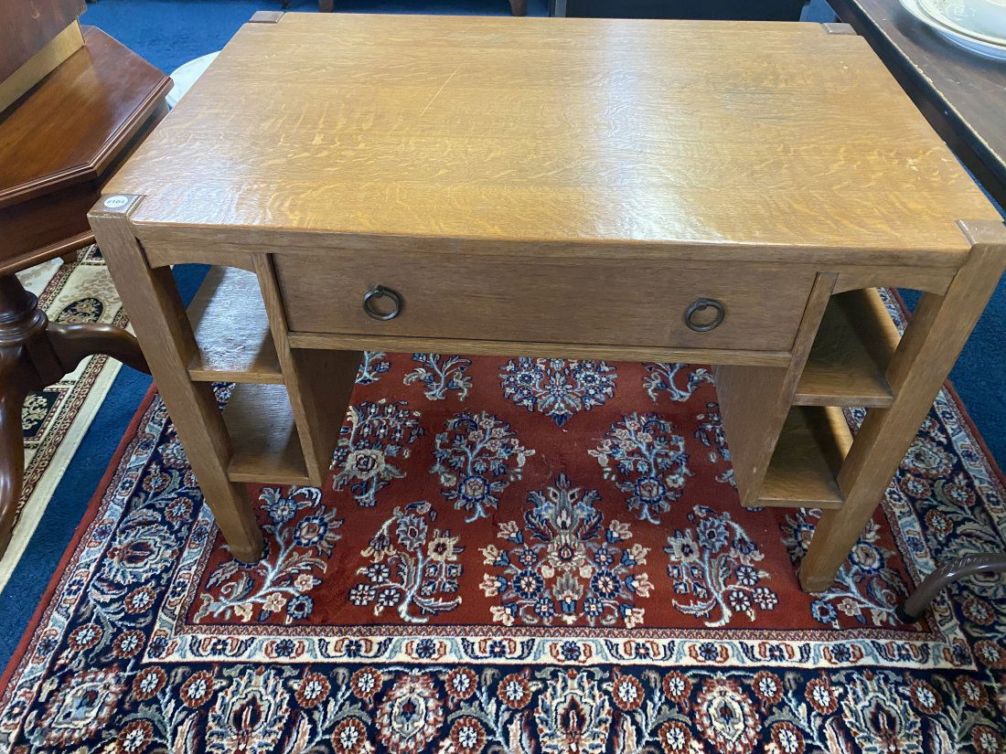 Antique Oak Mission Desk (1 of 4)