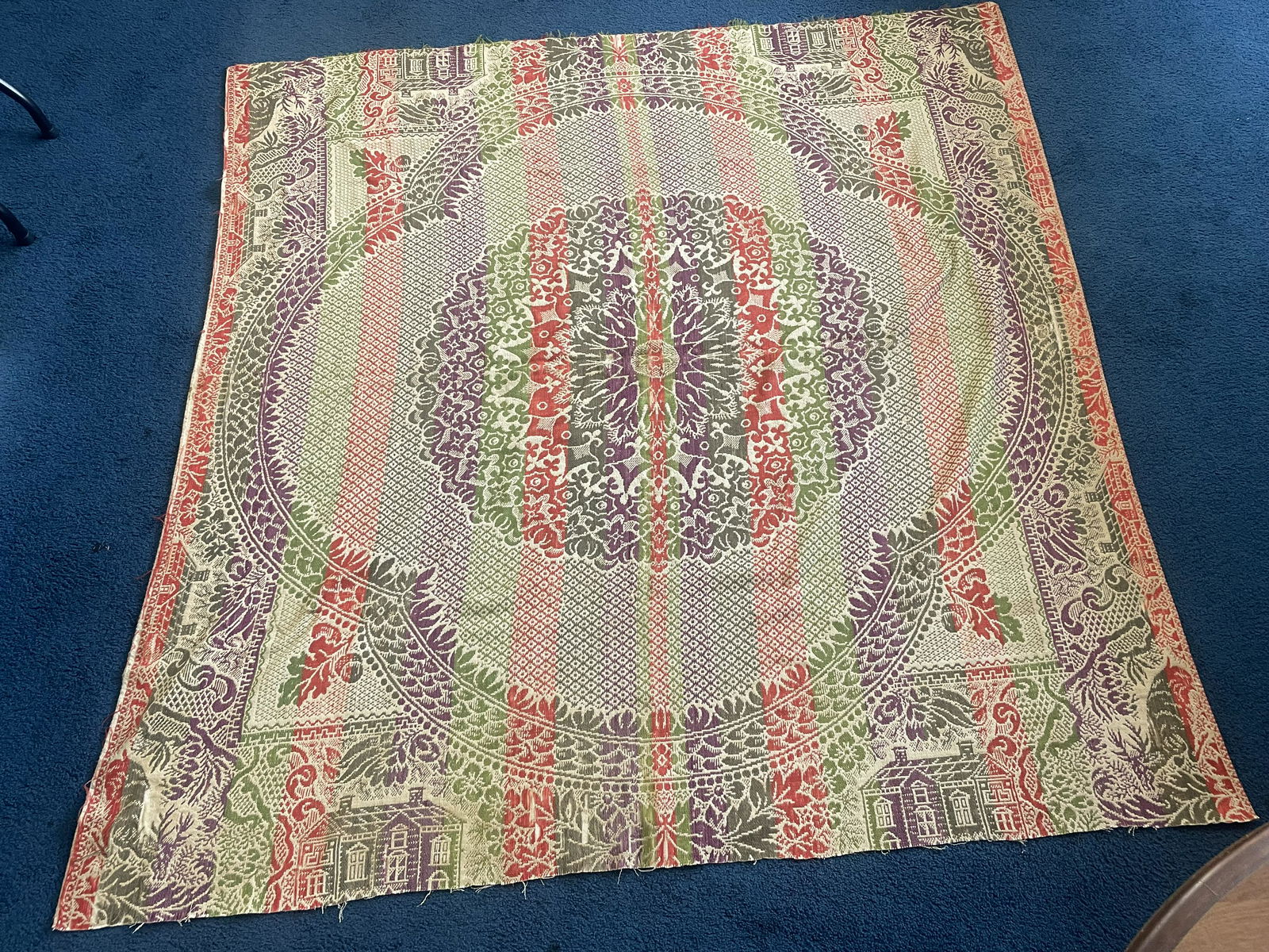 Antique Three Color Coverlet (1 of 4)