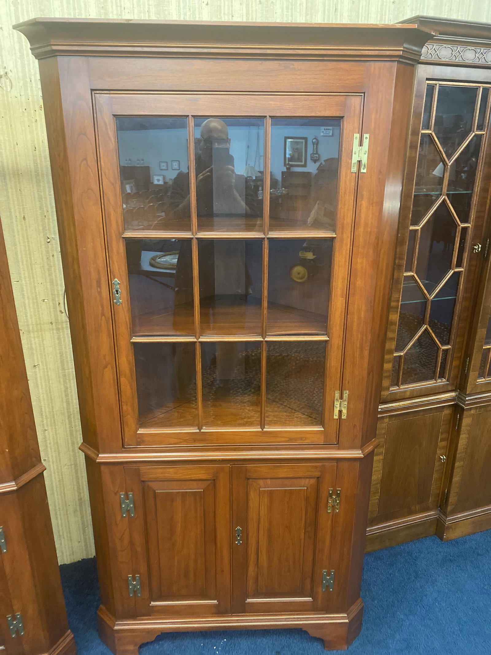 Henkel Harris Cherry Corner Cabinet (1 of 4)