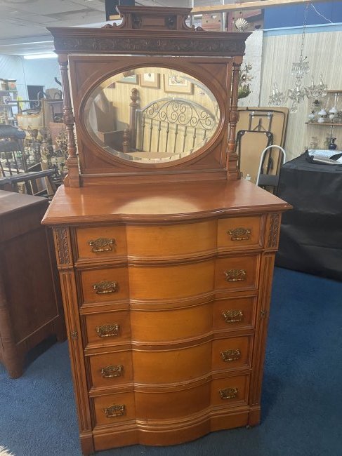 Antique Walnut Lock Side Chest (1 of 13)