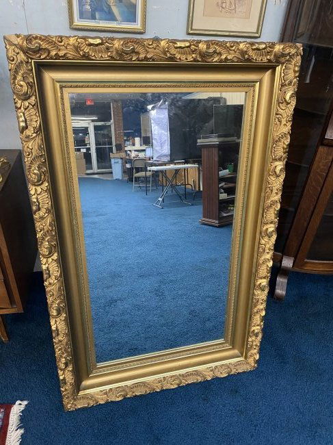 Antique Gilt Wood  Mirror (1 of 6)