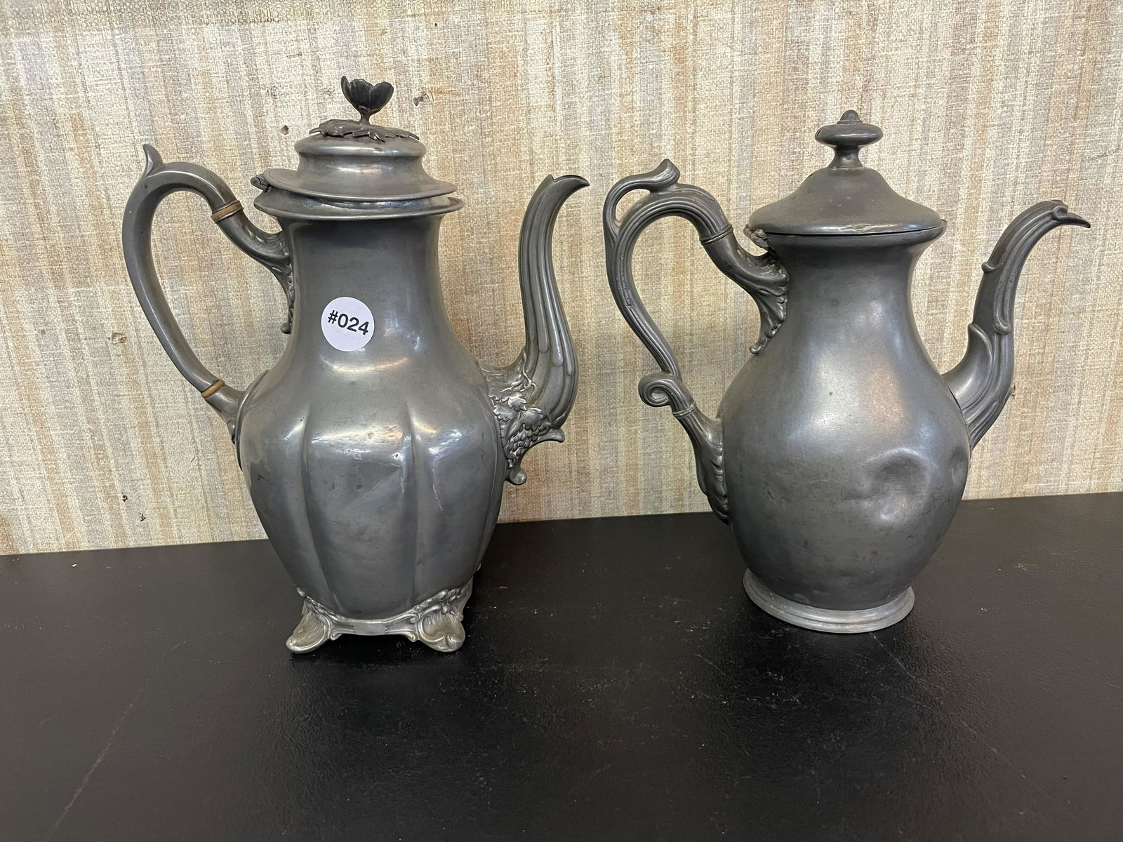 Two 19th Century James Dickson Pewter Teapots (1 of 4)