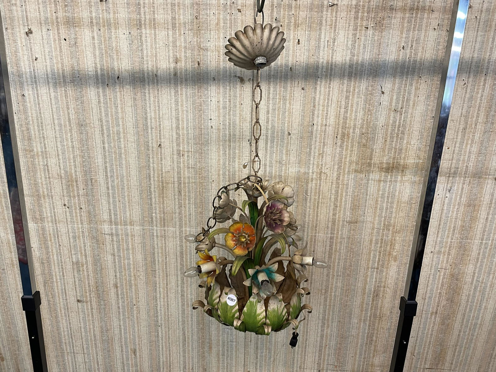 Italian Hand Painted Floral Chandelier (1 of 3)