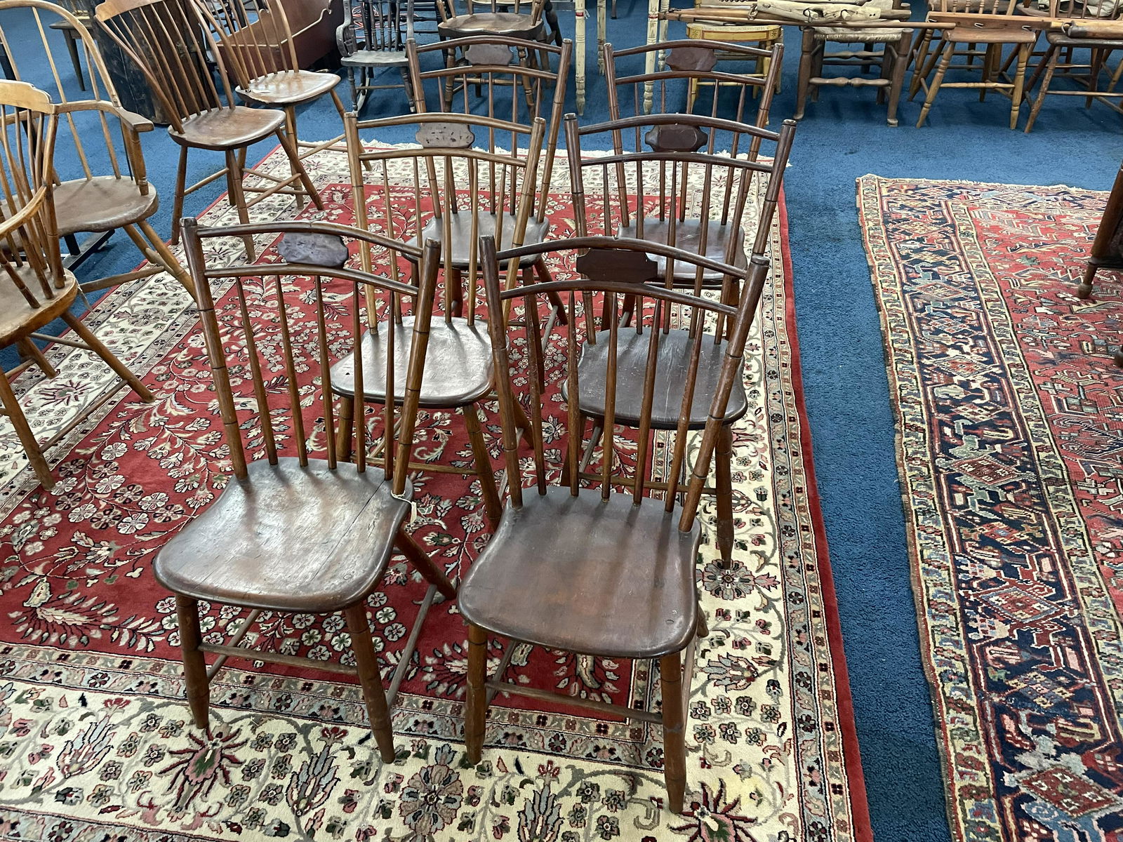 Set of Six New England Windsor Chairs (1 of 5)