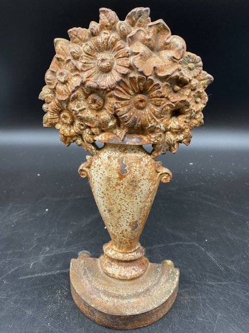 Bradley & Hubbard Cast Iron Doorstop: Signed on back. Measures 11" H.