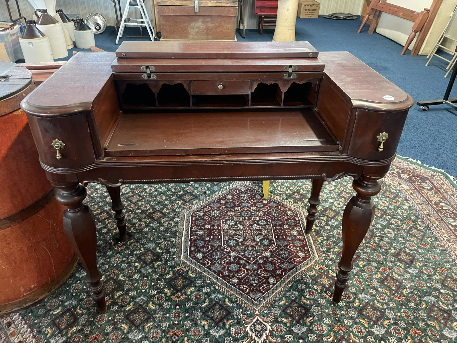 Antique Mahogany Spinet Desk (1 of 4)