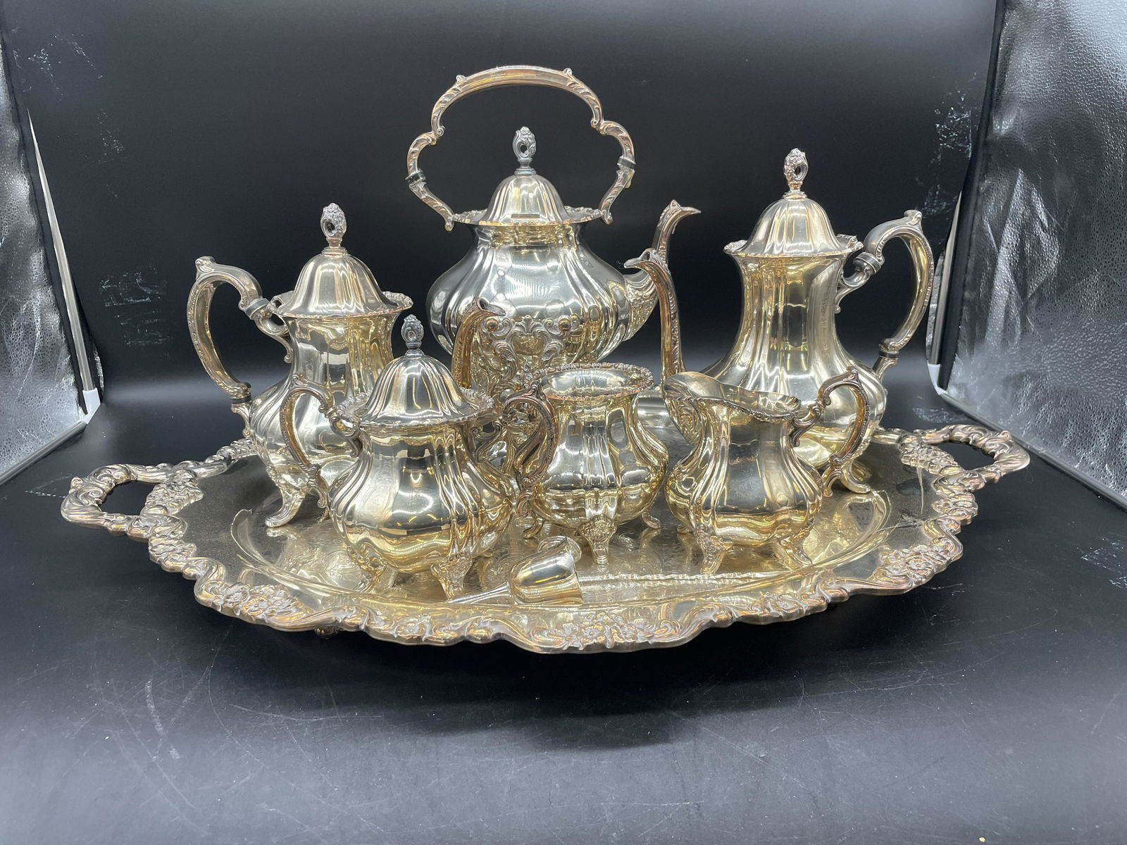 Silver Plate Coffee & Tea Service (1 of 5)